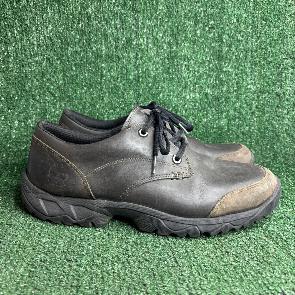 Timberland 9455R Waterproof Leather Rugged Casual Oxford Shoe Brown Mens Size 11